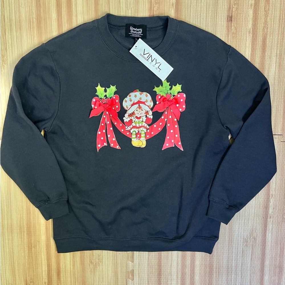 NWT Strawberry Shortcake Dark Grey 2 Piece Sweatsuit TikTok Famous/Viral Trend - Picture 8 of 12